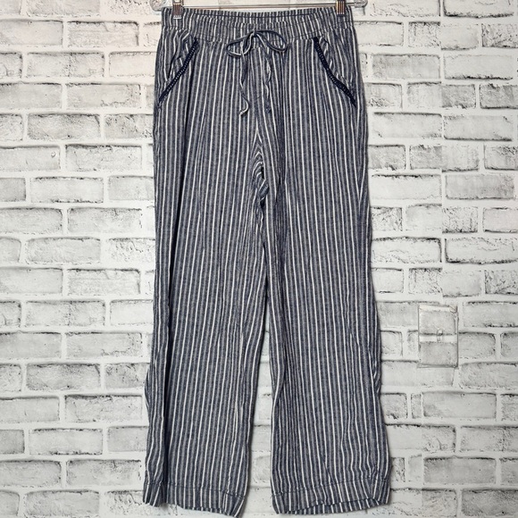 Briggs New York Blue and‎ White Wide Leg Pants - Picture 1 of 9
